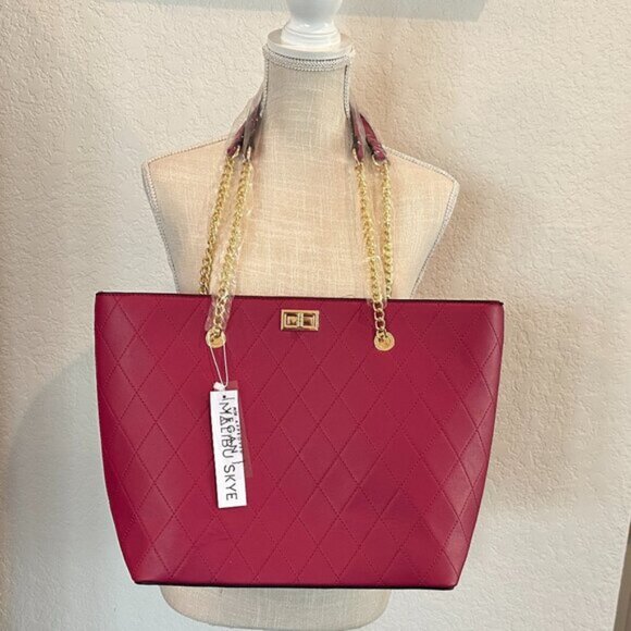 MALIBU SKYE Large Shoulder Tote Bag - Picture 12 of 12